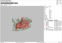 Colossal Titan Embroidery File 4 Size