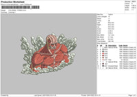 Colossal Titan Embroidery File 4 Size