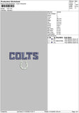 Coltstext Embroidery File 6 szes