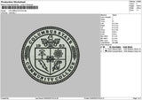 Columbuscircle Embroidery File 6 sizes