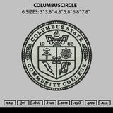 Columbuscircle Embroidery File 6 sizes