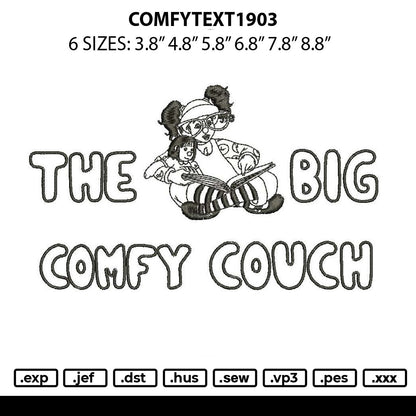 Comfytext 1903 Embroidery File 6 sizes