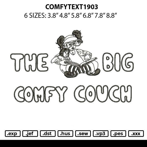 Comfytext 1903 Embroidery File 6 sizes
