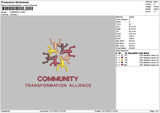 Communitytext Embroidery File 6 sizes