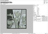 Conan Square Embroidery File 6 sizes