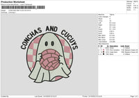 Ghost Pink Embroidery File 6 sizes