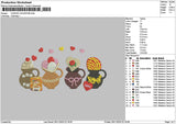 Chocolate 2611 Embroidery File 6 sizes