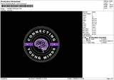 Connectingcircle Embroidery File 6 sizes