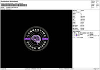 Connectingcircle Embroidery File 6 sizes