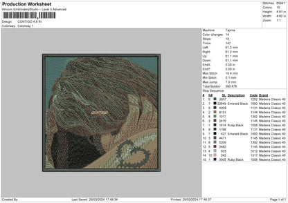 Contigo Embroidery File 6 sizes