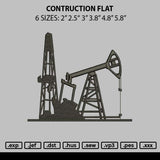 Contruction Black Embroidery File 6 sizes