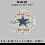 Conversa Embroidery File 5 sizes
