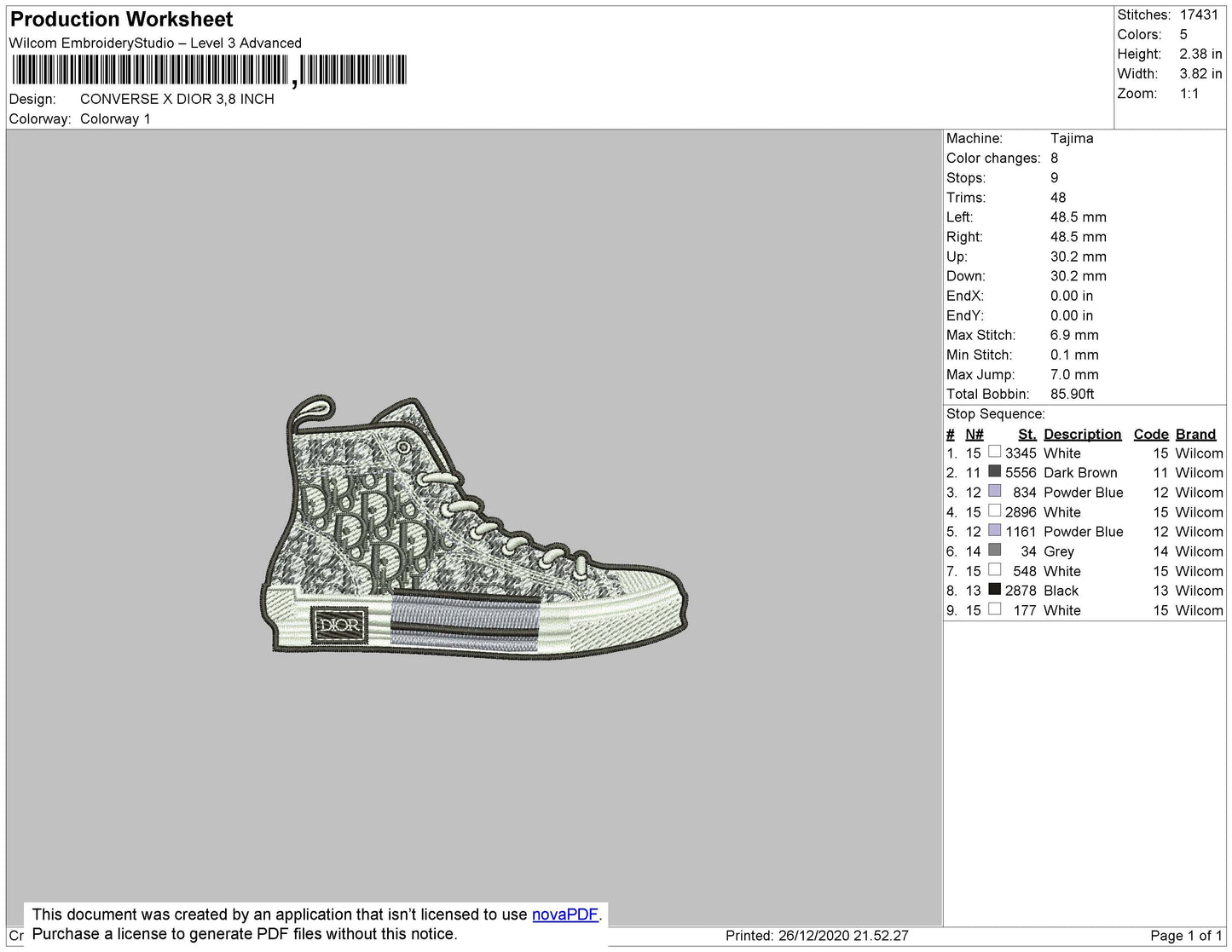 Converse X Dior Shoes
