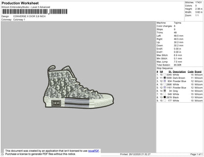 Converse X Dior Shoes