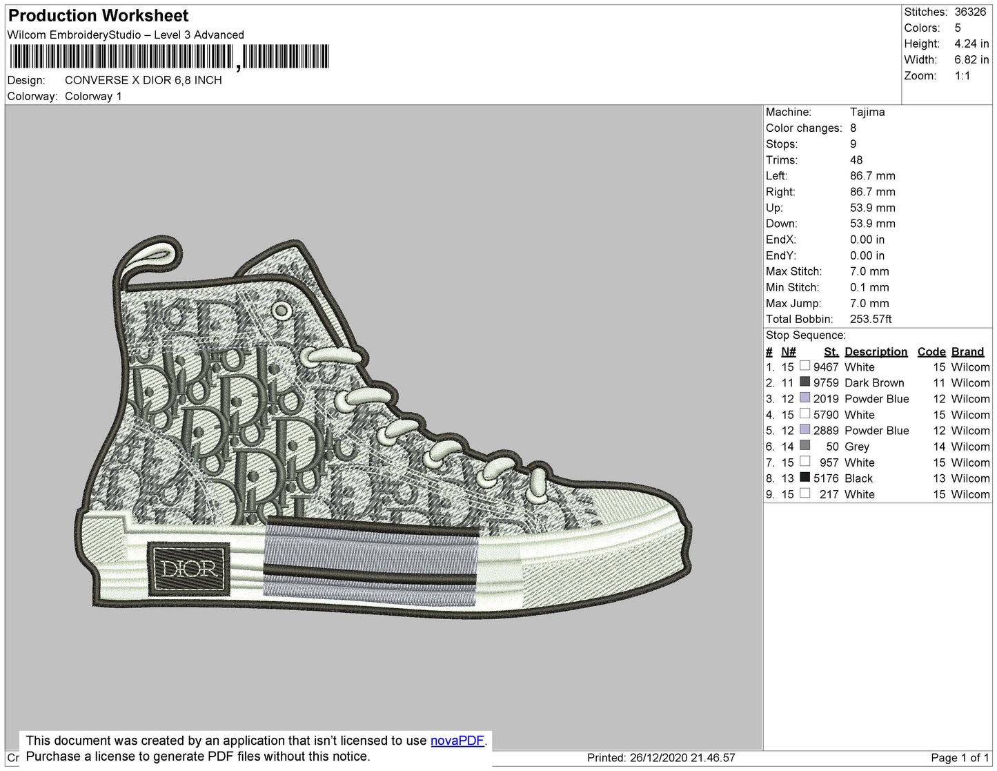 Converse X Dior Shoes