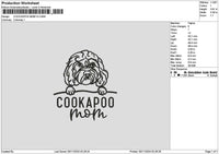 Cookapootext V2 Embroidery File 6 sizes