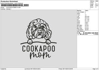 Cookapootext V2 Embroidery File 6 sizes