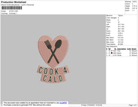 Cook 4 Cald Embroidery File 4 size