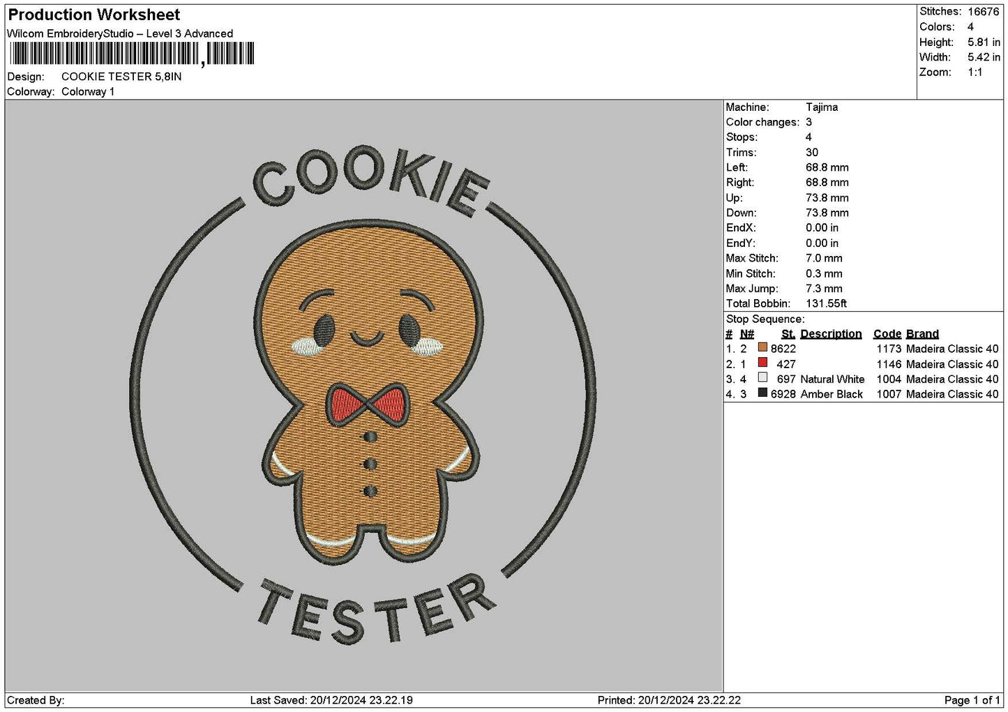 Cookiecirlce V1 v2 Embroidery 2 Files