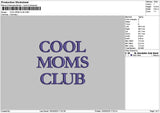 Momstext 1503 Embroidery File 6 sizes