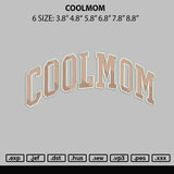 Coolmom Embroidery File 6 sizes