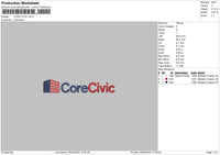 Core Civic Embroidery File 4 size