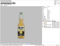 Corona Extra Embroidery File 4 size