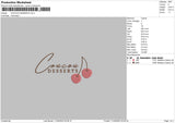 Coucou Desserts Embroidery File 4 size