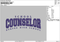 Cunselortext Embroidery File 6 sizes