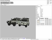 Couple Cars Embroidery File 4 size