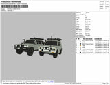 Couple Cars Embroidery File 4 size