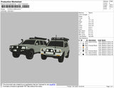 Couple Cars Embroidery File 4 size