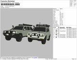 Couple Cars Embroidery File 4 size