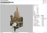 Couple In Castle Embroidery File 5 sizes