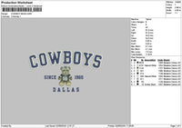 Cowboystext 0209 Embroidery File 6 sizes
