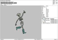 Cowboy Skeletons 03 Embroidery File 6 sizes
