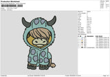 Cow2604 Embroidery File 6 sizes