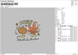 Cozy 2908 Embroidery File 6 sizes