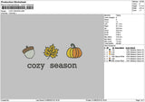 Cozytext Leaf Embroidery File 6 sizes