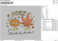 Cozy 2908 Embroidery File 6 sizes