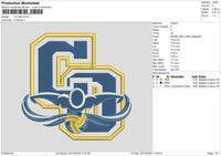 CO Logo Embroidery File 6 sizes