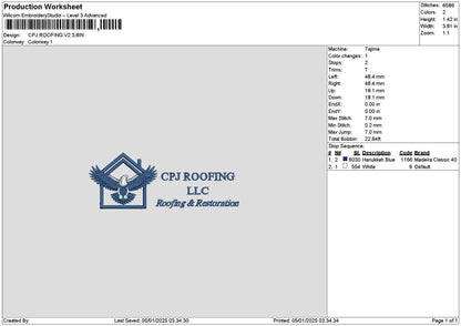 Cpjtext V2 Embroidery File 6 sizes
