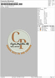 Cpcircle V2 Embroidery File 6 sizes