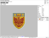 Crest Embroidery File 4 size