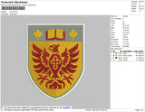 Crest Embroidery File 4 size