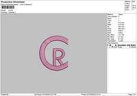 Crtext Embroidery File 6 sizes