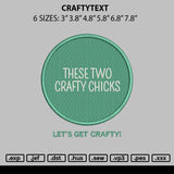 Craftytext Embroidery File 6 sizes