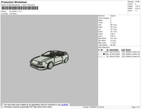 Car Clipart V1 Embroidery File 4 size