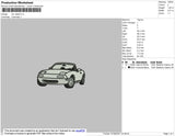 Car Clipart Embroidery File 4 size