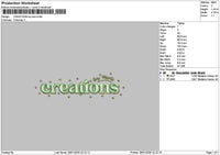 Crearionstext 2601 Embroidery File 6 sizes